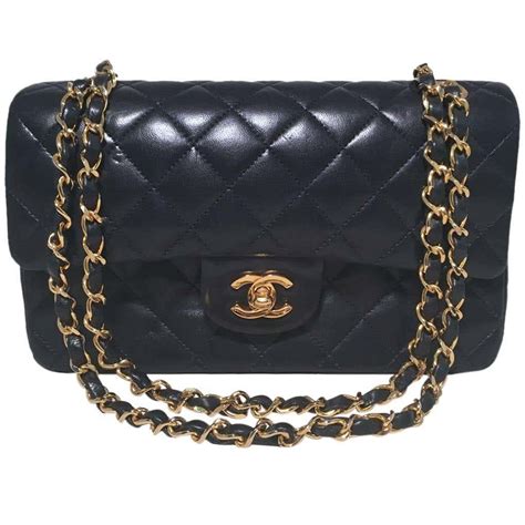 chanel royal blue bag|vintage navy blue chanel bag.